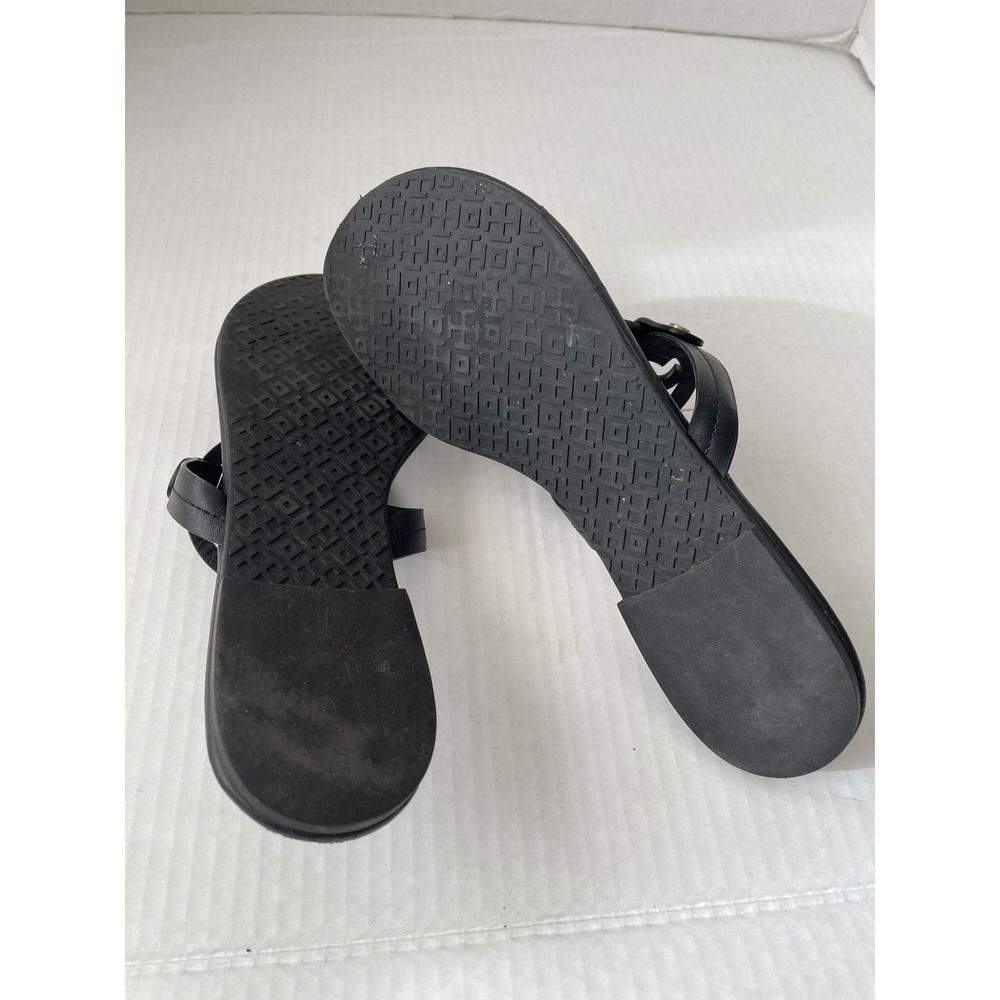 Tory Burch Black Sandals 7M made in Brazil - Picture 7 of 8